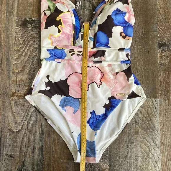 Sunseeker Australia | Plunging Floral One  Piece - Picture 11 of 13